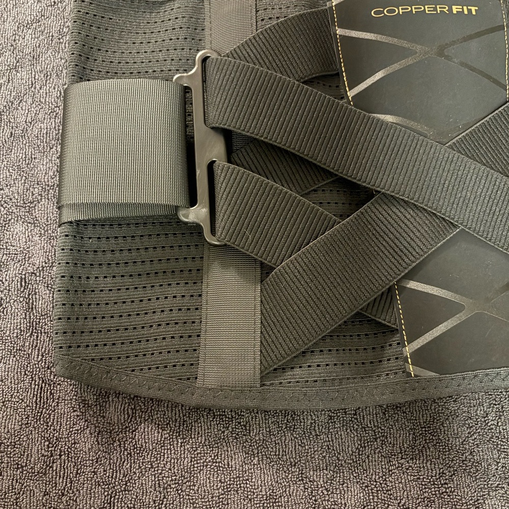 Copper Fit Black Compression Back Support NWOT Size Small/Medium - Picture 5 of 15
